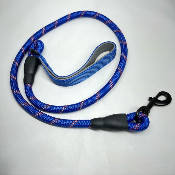 VetFits Dog Lease 4ft Blue Strong Heavy Duty Reflective Rope Padded Loop Handle - Picture 14 of 14